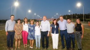 Perotti inauguró las obras de iluminación en el tramo puente Río Salado – Autovía RN 19 de la Autopista Rosario – Santa Fe 