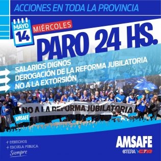 Amsafe. Paro y jornada de protesta 
