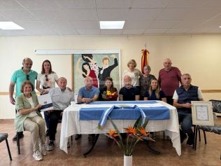 Villas Cañás: Galnares homenajeó a José María Novell y ratificó su compromiso con las instituciones 