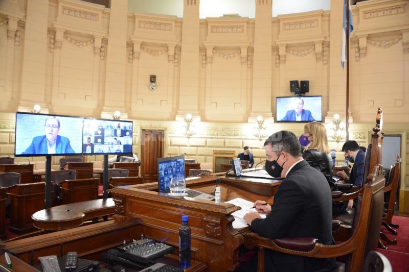 El Senado, en sesión virtual por la pandemia, presidido por Alejandra Rodenas de cuerpo presente, sancionó 25 Proyectos de Ley