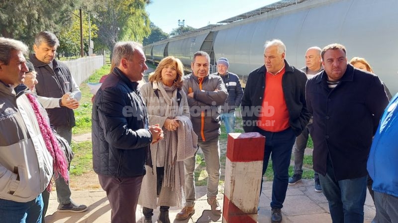 Frana recorrió el avance de obras estratégicas en Laguna Paiva