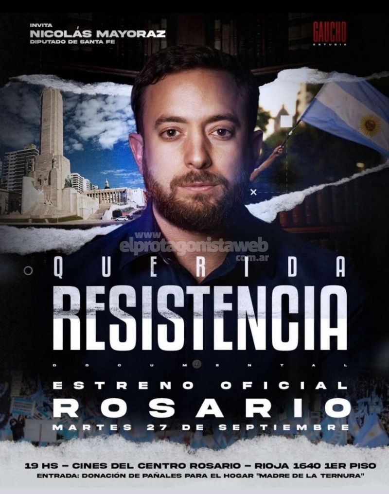 ”Querida Resistencia” llega a la ciudad de Rosario de la mano del Diputado Nicolás Mayoraz y Romina Diez