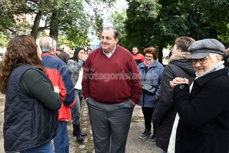 Puesta en valor: Poletti recorrió el espacio verde del Predio Ferial y adelantó mejoras