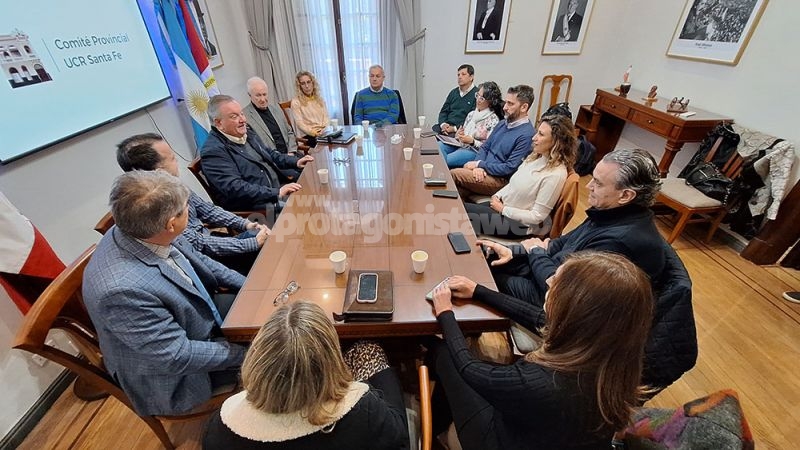 Reunión de trabajo entre las nuevas conducciones de la UCR y el PS