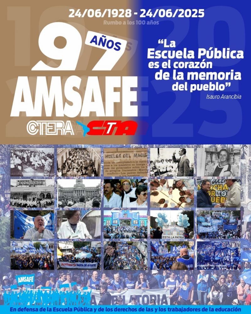 97 años de unidad, organización, lucha y resistencia docente