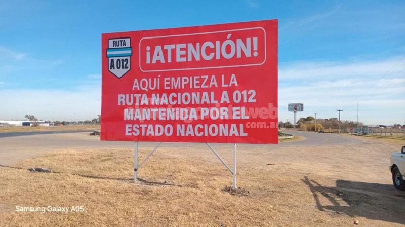 Rutas nacionales sin mantenimiento en la provincia: señalizan con carteles “por el estado catastrófico” en que se encuentran